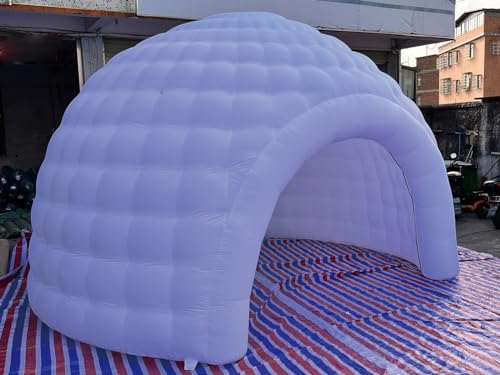 Inflatable Dome Tent with LED Light and Air Blower k7p