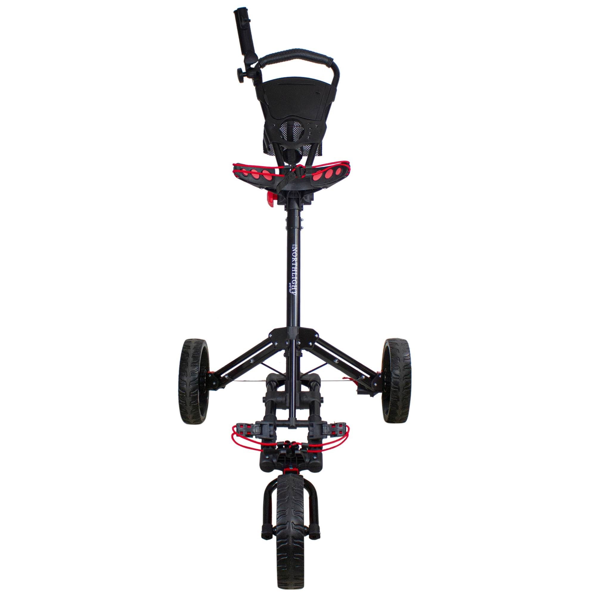 Golf Bag Push Cart 48x22 Folding 3 Wheel a7