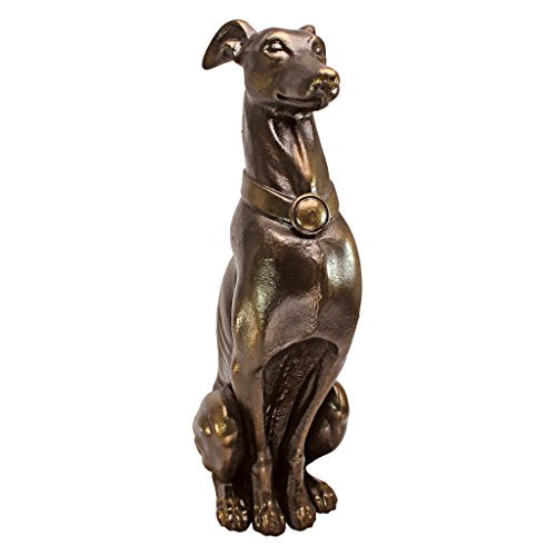 Dog Basket Statue 19 Inch Stone a7