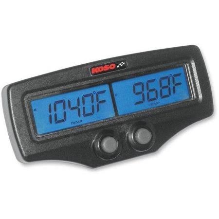 Koso North America BA006B61 Dual EGT Meter with Standard EGT Sensors