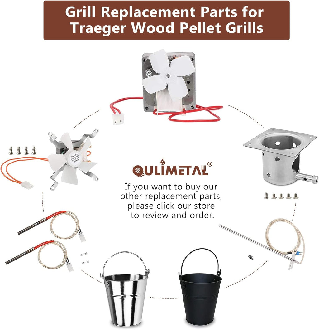 Grill Auger Motor Kit Replacement Parts for Pellet Grills & Smokers k7