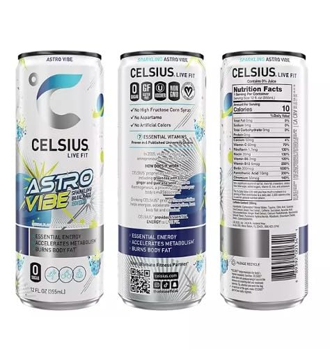 Sparkling Energy Drink 12 Pack Variety Sampler A7k