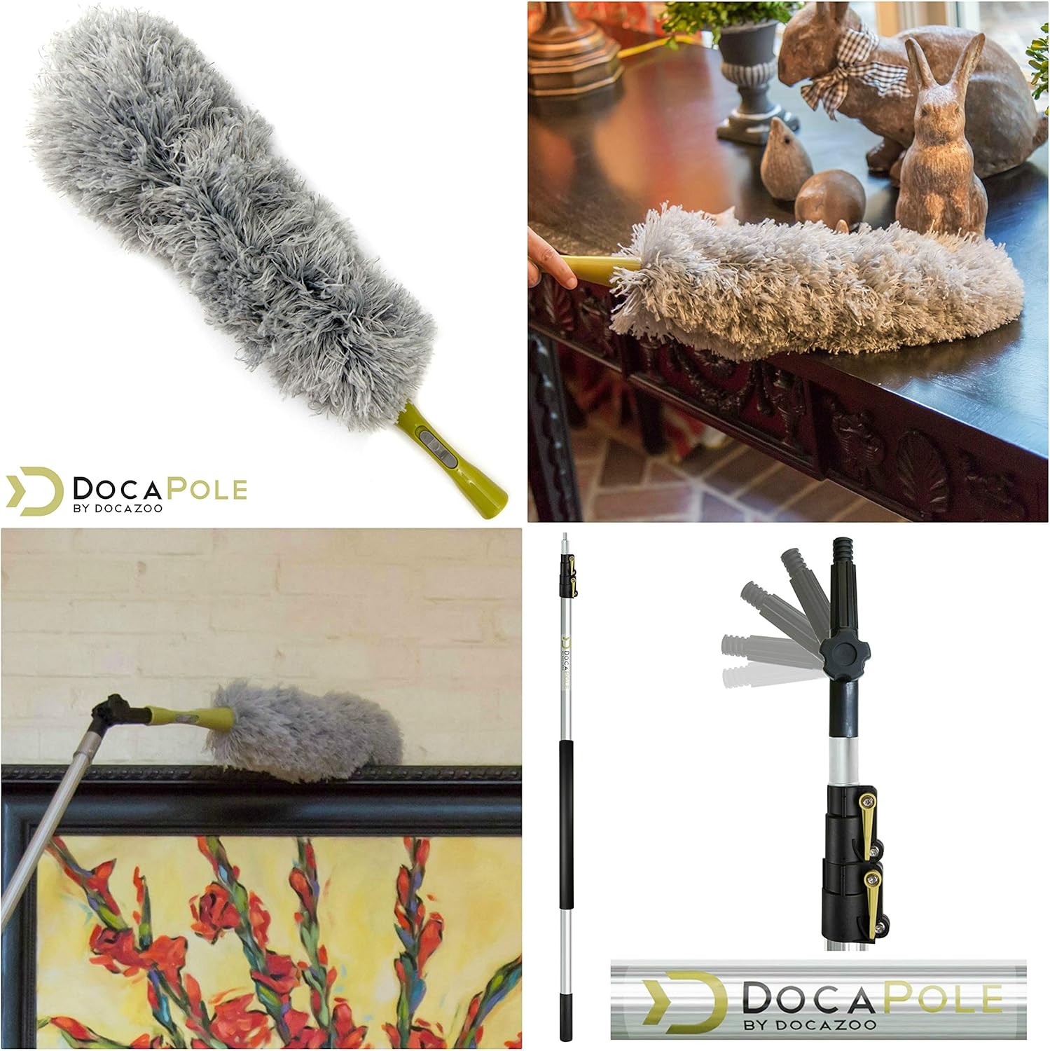 Dusting Kit with Telescopic Pole and Microfiber Duster a7