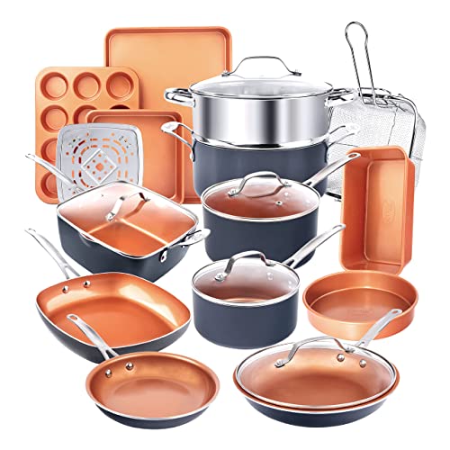 Pots and Pans Set 20 Pc & Double Sided Pan k7