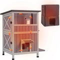 Morgete Insulated Cat House Outdoor, Feral Cat Shelter for Winter Weatherproof with Insulated Liner - Radiant Selections