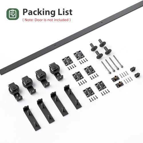 Bifold Sliding Barn Door Hardware Track Kit 4f