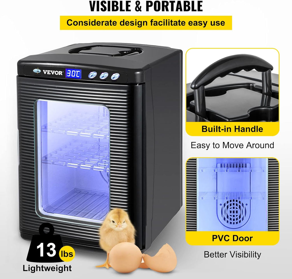Egg Incubator 25L Reptile Hatcher 5-60°C Digital Display a7