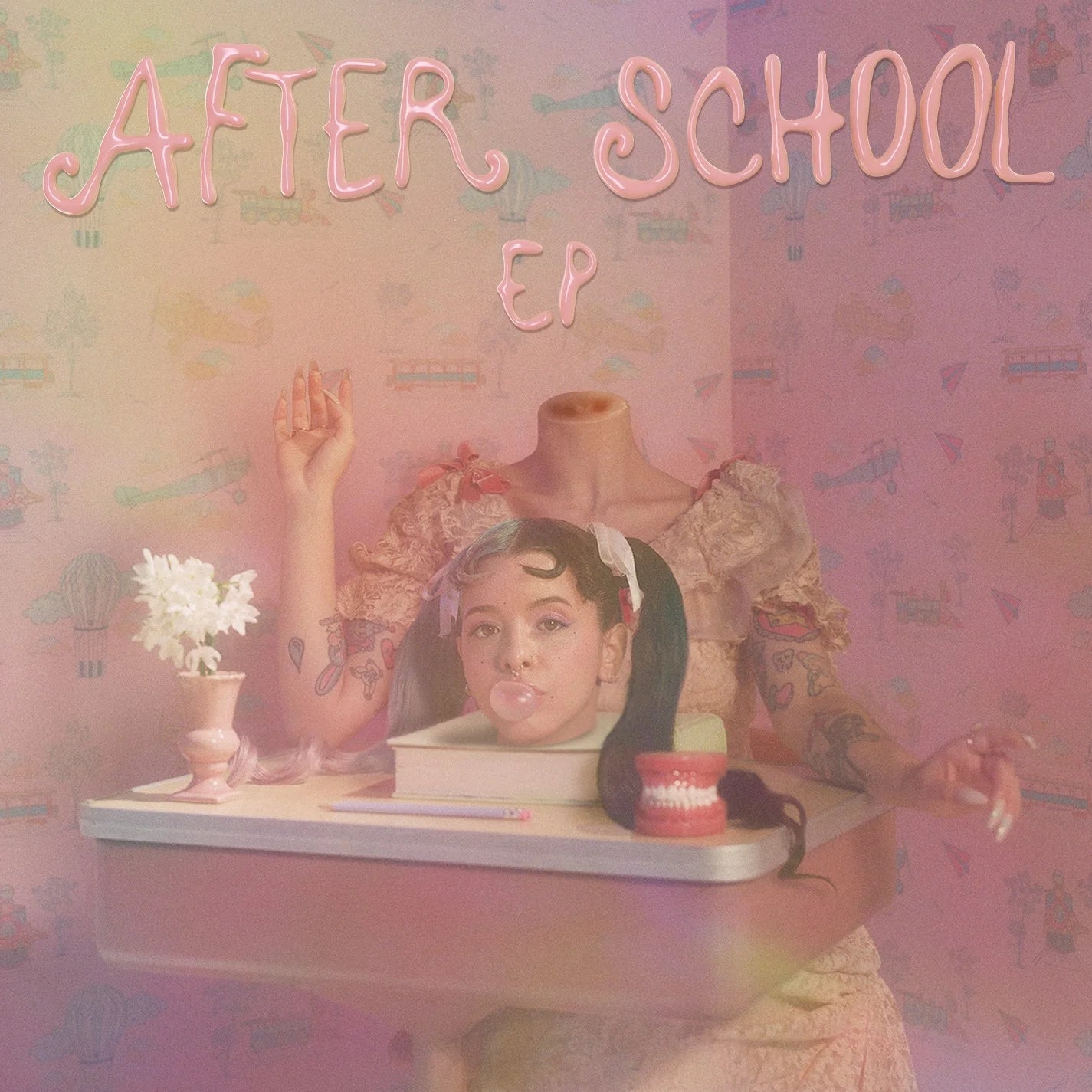 After School EP Forest Green Grape Marble Vinyl Pop LP k7