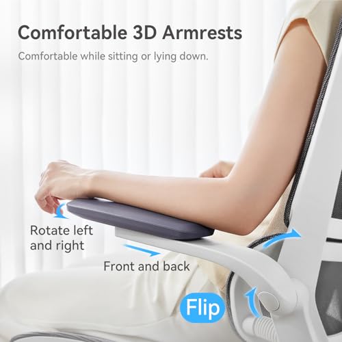 Ergonomic Office Chair with Flip-up Armrests and Lumbar Support K7