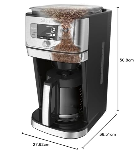 Automatic Burr Grind & Brew Coffee Maker 12-Cup Silver k7