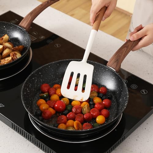 Ceramic Cookware Set with Lids, Non-Stick Frying Pans, Induction Safe k7
