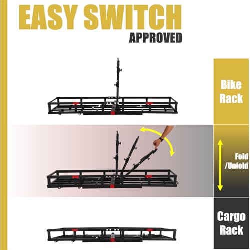 Bike Rack for 2 Ebikes, Heavy-Duty, 2" Receiver A7k