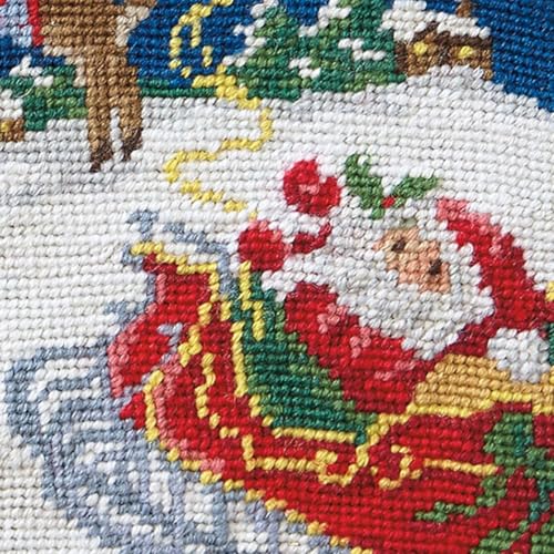Personalized Christmas Needlepoint Stocking 100% Wool A7