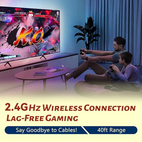 Retro Gaming Console 4K HDMI 64GB 2 Wireless Controllers a7