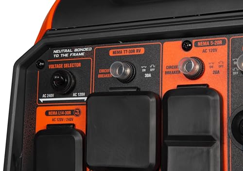 Portable Inverter Generator 6800W Dual Fuel Electric Start A7