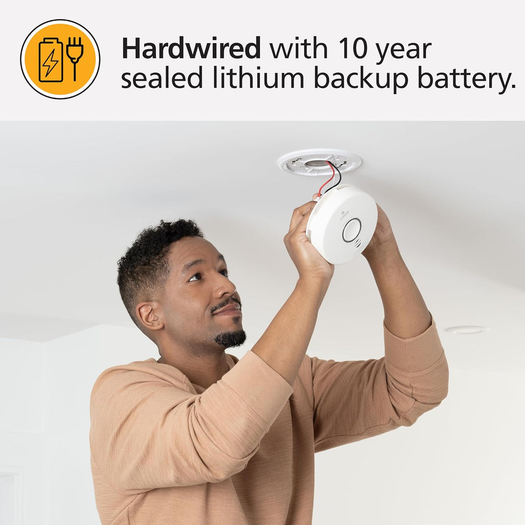 Smoke & CO Detector WiFi Hardwired 2 Pack 7k