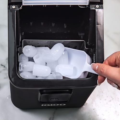 Electric Countertop Ice Maker Machine Portable 33lbs 24h Stainless Steel A7