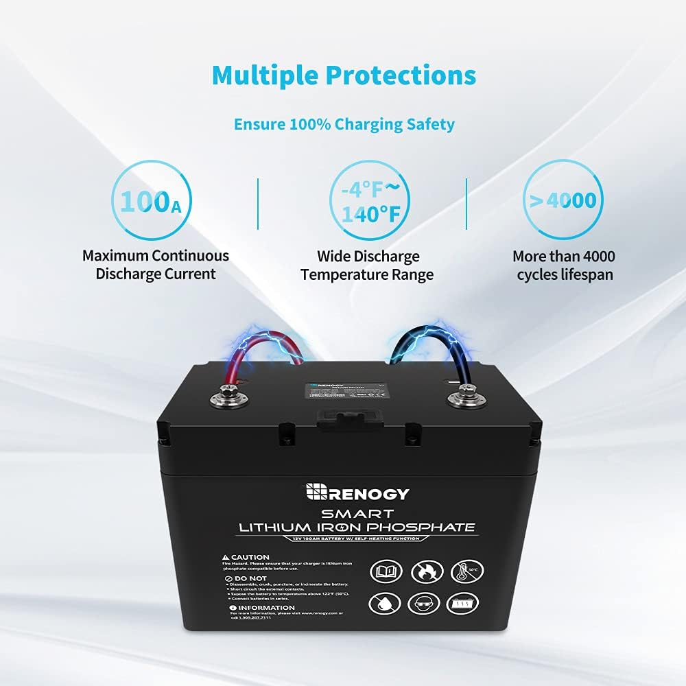 12V 100Ah Lithium-Iron Phosphate Battery with Self-Heating r7