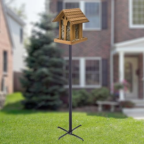 Bird Feeder Pole 109 Inch Heavy Duty Outdoor Stand A7
