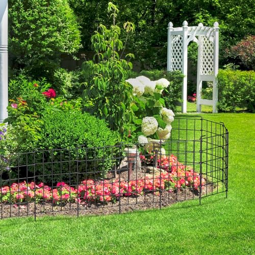 Decorative Garden Fence Panels 24in x 13ft Metal Border a7