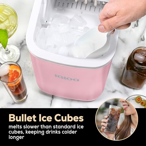 Electric Countertop Ice Maker Machine Portable 33lbs 24h Stainless Steel A7