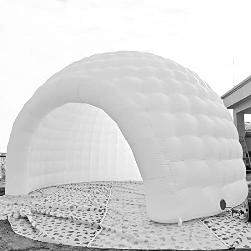 Inflatable Dome Tent with LED Light and Air Blower k7p
