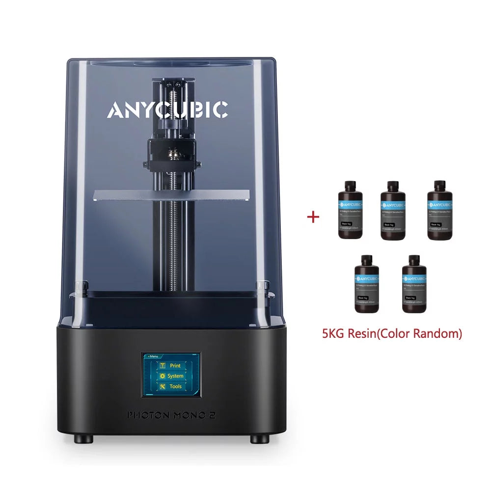 ANYCUBIC Photon Mono 2 LCD 4K Resin 3D Printer + 5 KG UV Resin (Random Send) - Radiant Selections