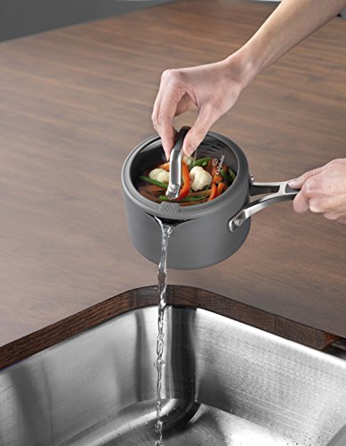 Nonstick Sauce Pan 1.5 Quart Black k7