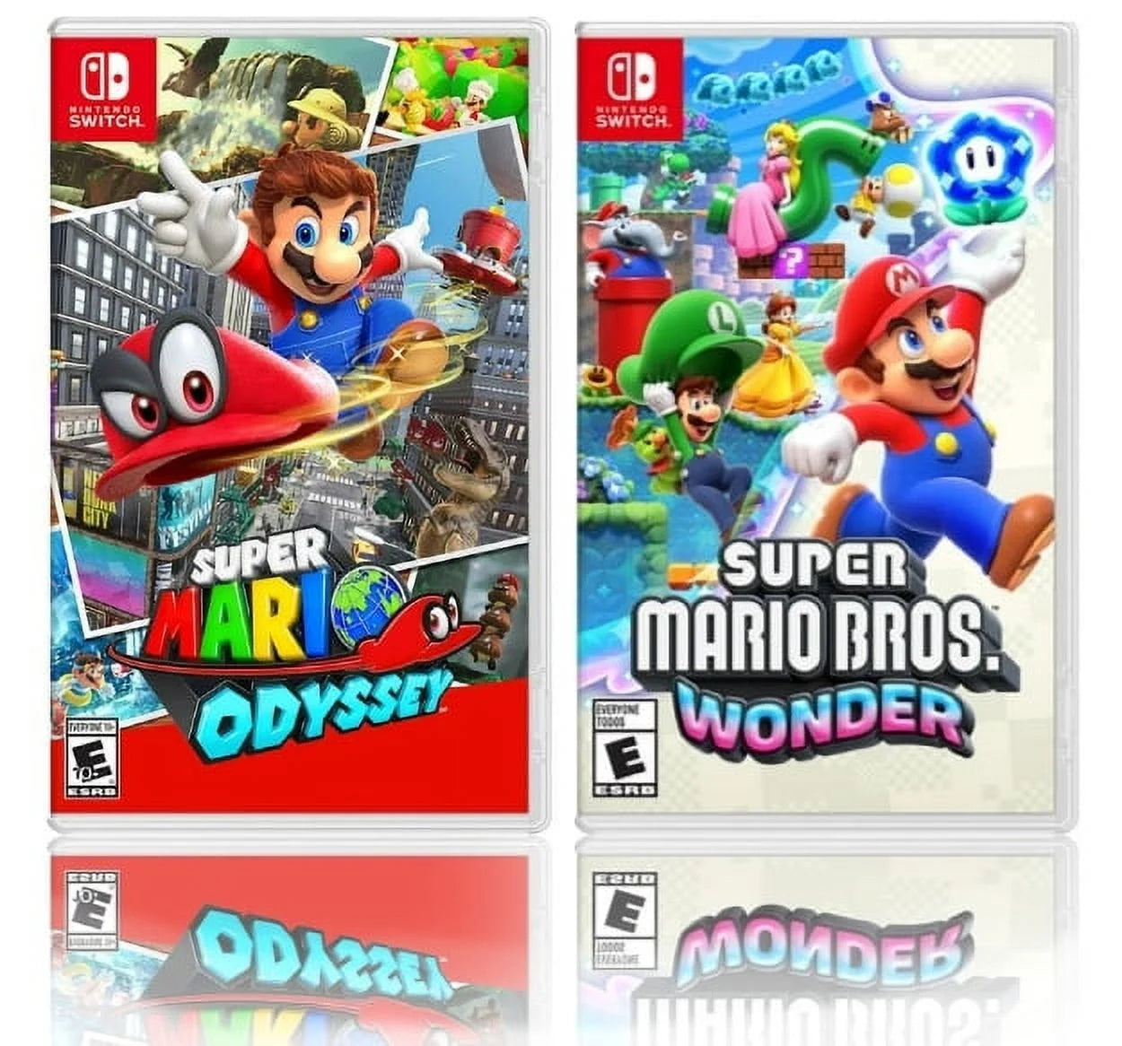 Super Mario Bros. Wonder + Super Mario Odyssey - [2] Two Physical Game Bundle Pack - Nintendo Switch - Radiant Selections