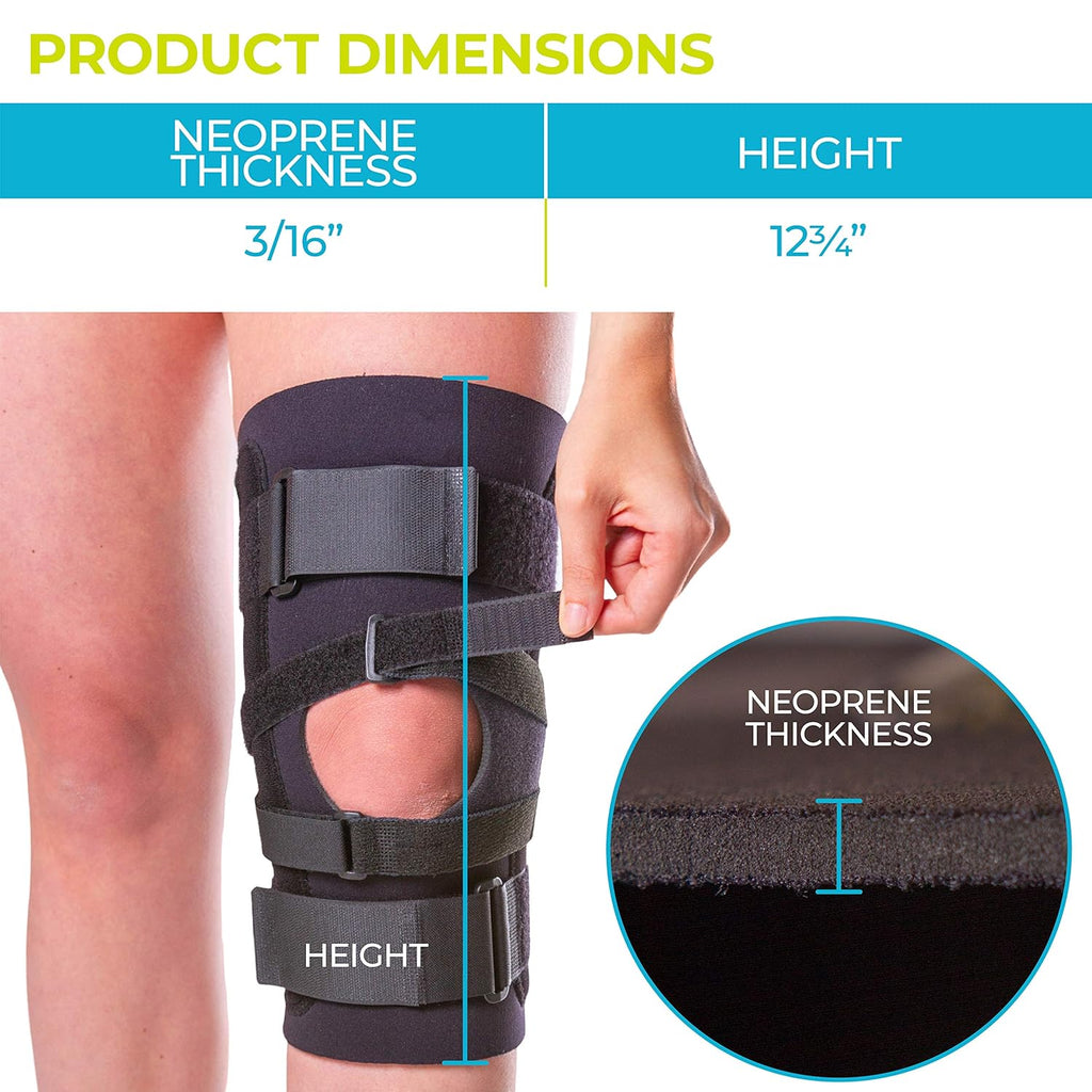 Knee Brace with Patellar Stabilizer Support Straps L7