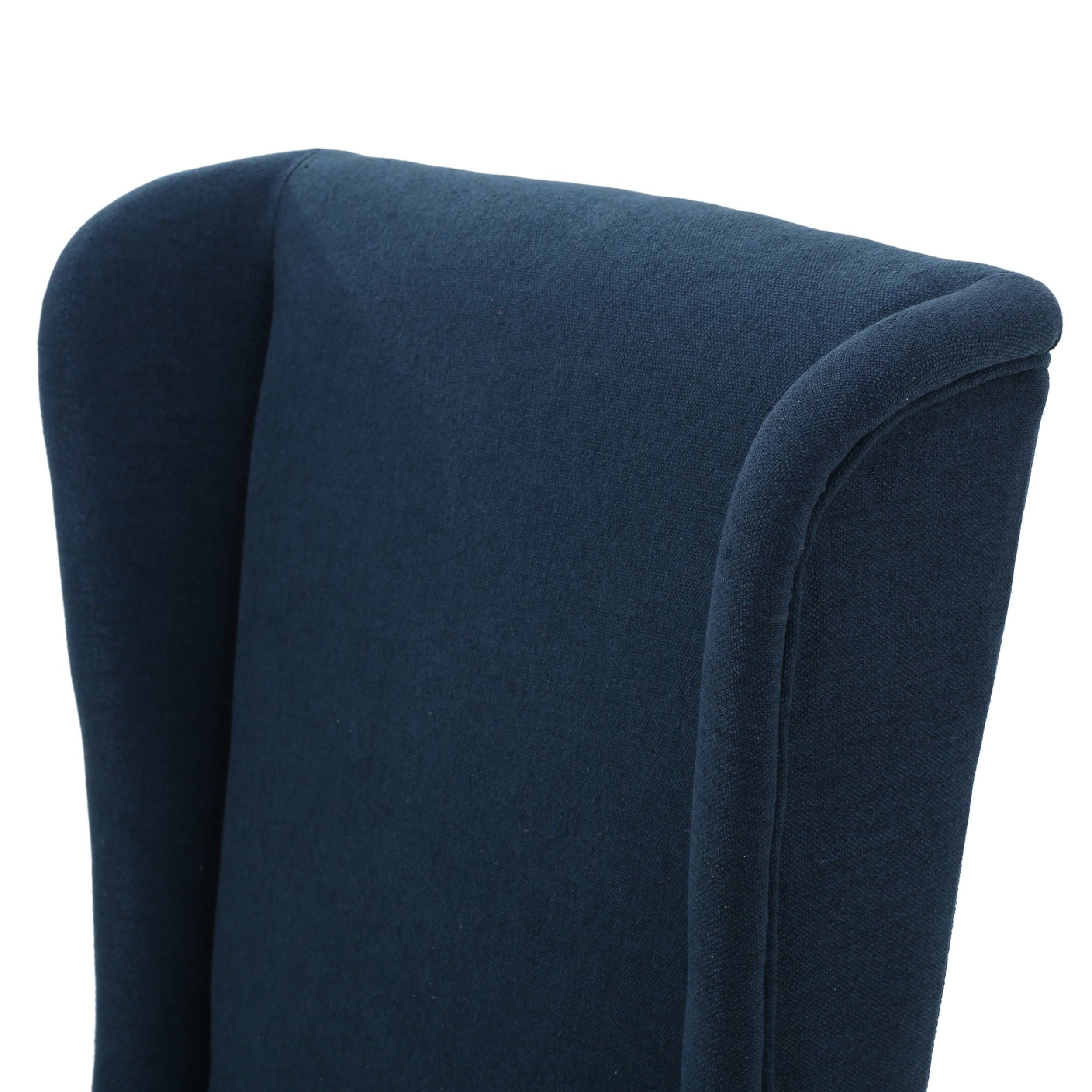 Fabric Dining Chair Dark Blue k7