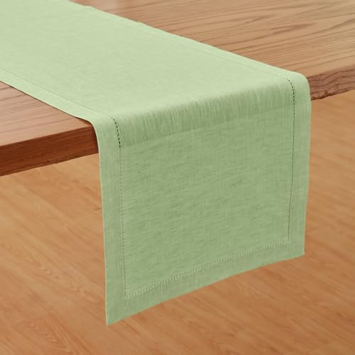 Linen Chambray Table Runner 120 Inches x7