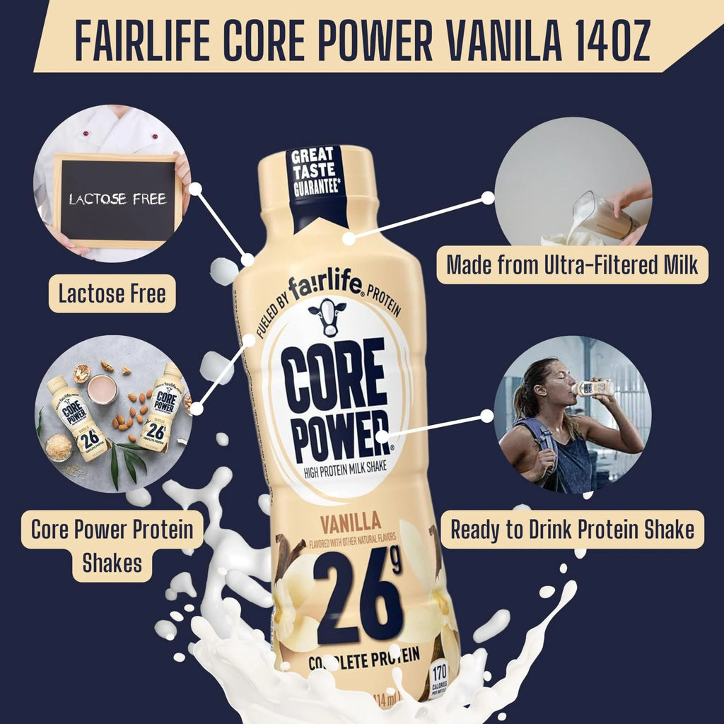 Vanilla Protein Shakes 14 Fl Oz Pack of 12 a7