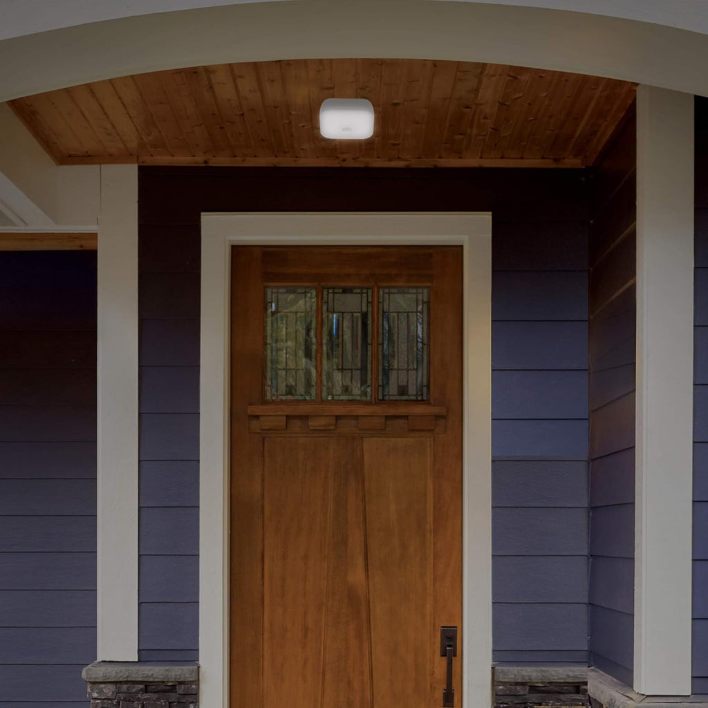 Wireless Motion Sensor LED Ceiling Light, Battery-Operated Indoor Outdoor A7