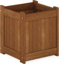 Furinno FG16450 Tioman Hardwood Flower Box, One-Pack, Natural