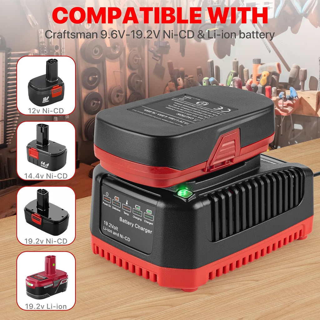 2Pack 19.2V 4.0Ah Replacement Battery and Charger Kit q7