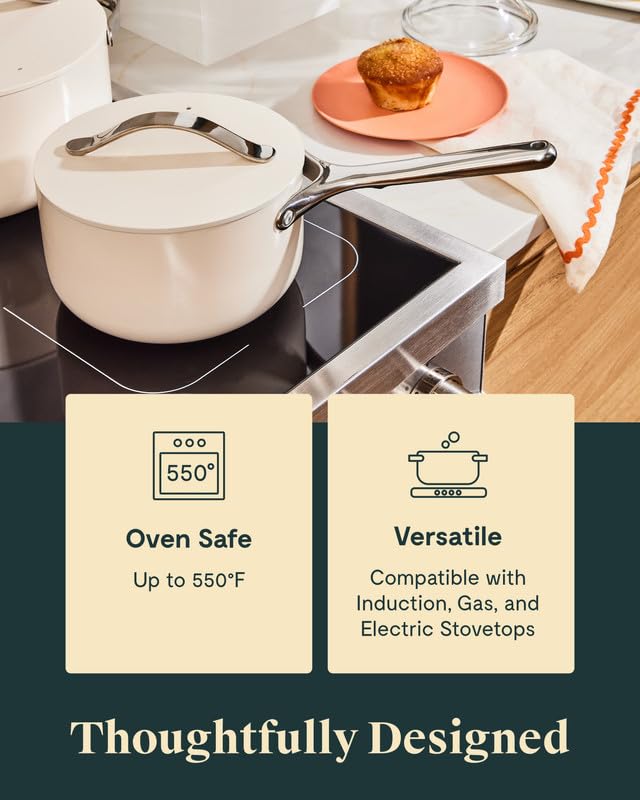 Ceramic Sauce Pan with Lid 3 qt A7