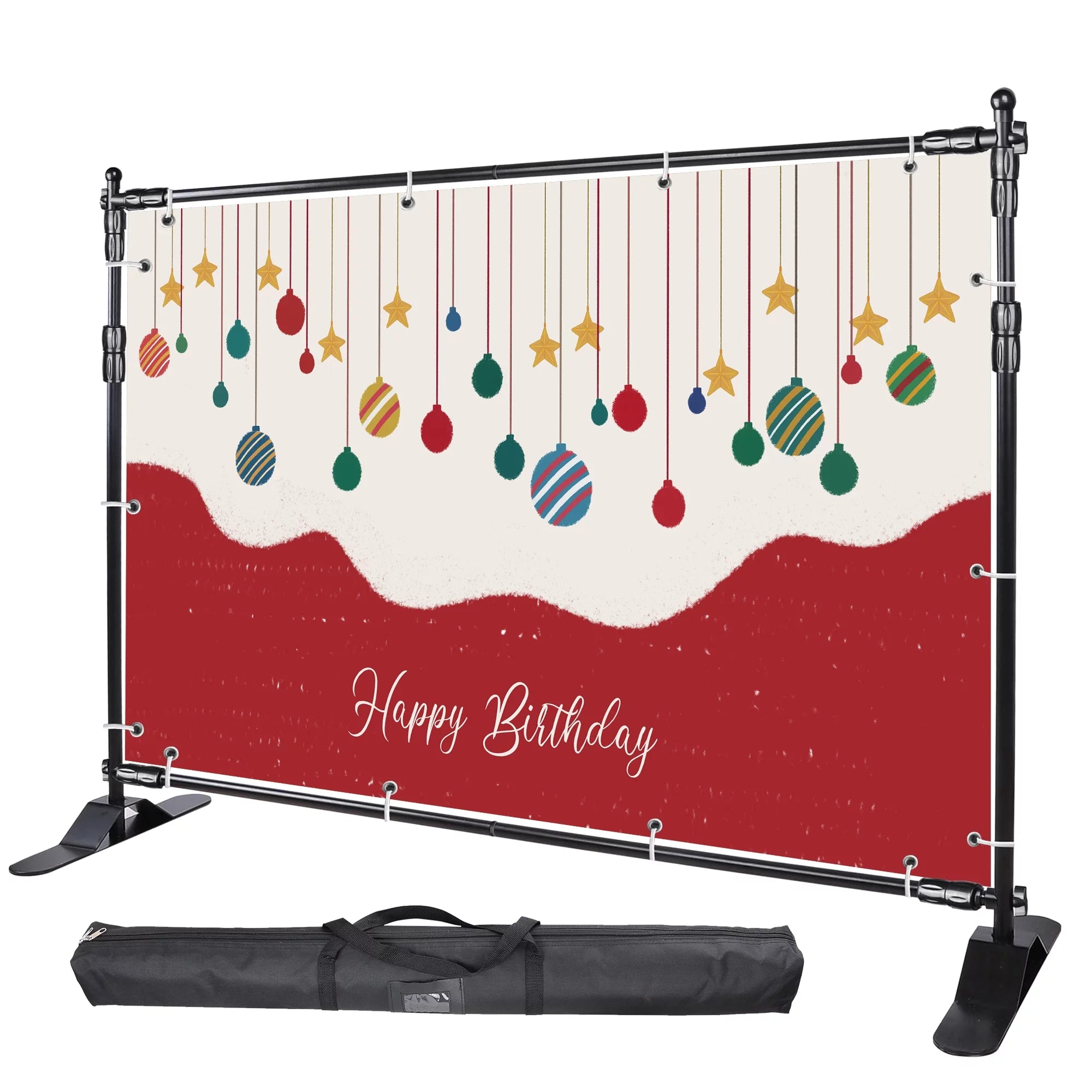 InstaHibit 10x8 ft Banner Stand Adjustable Step and Repeat Stand Expanding Trade Show Display Backdrop - Curated Treasures Market