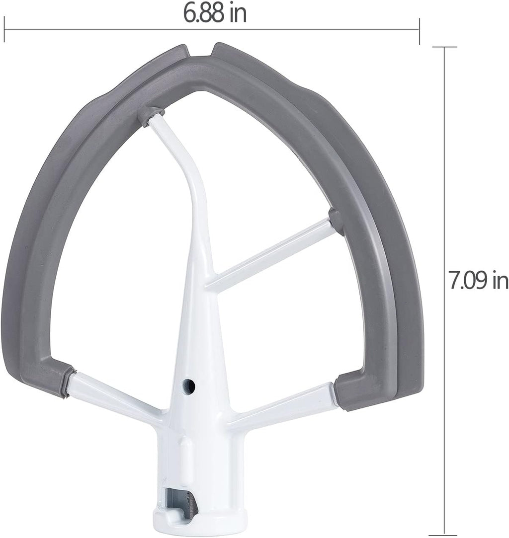 6QT Flat Beater Paddle with Silicone Edge Scraper q7