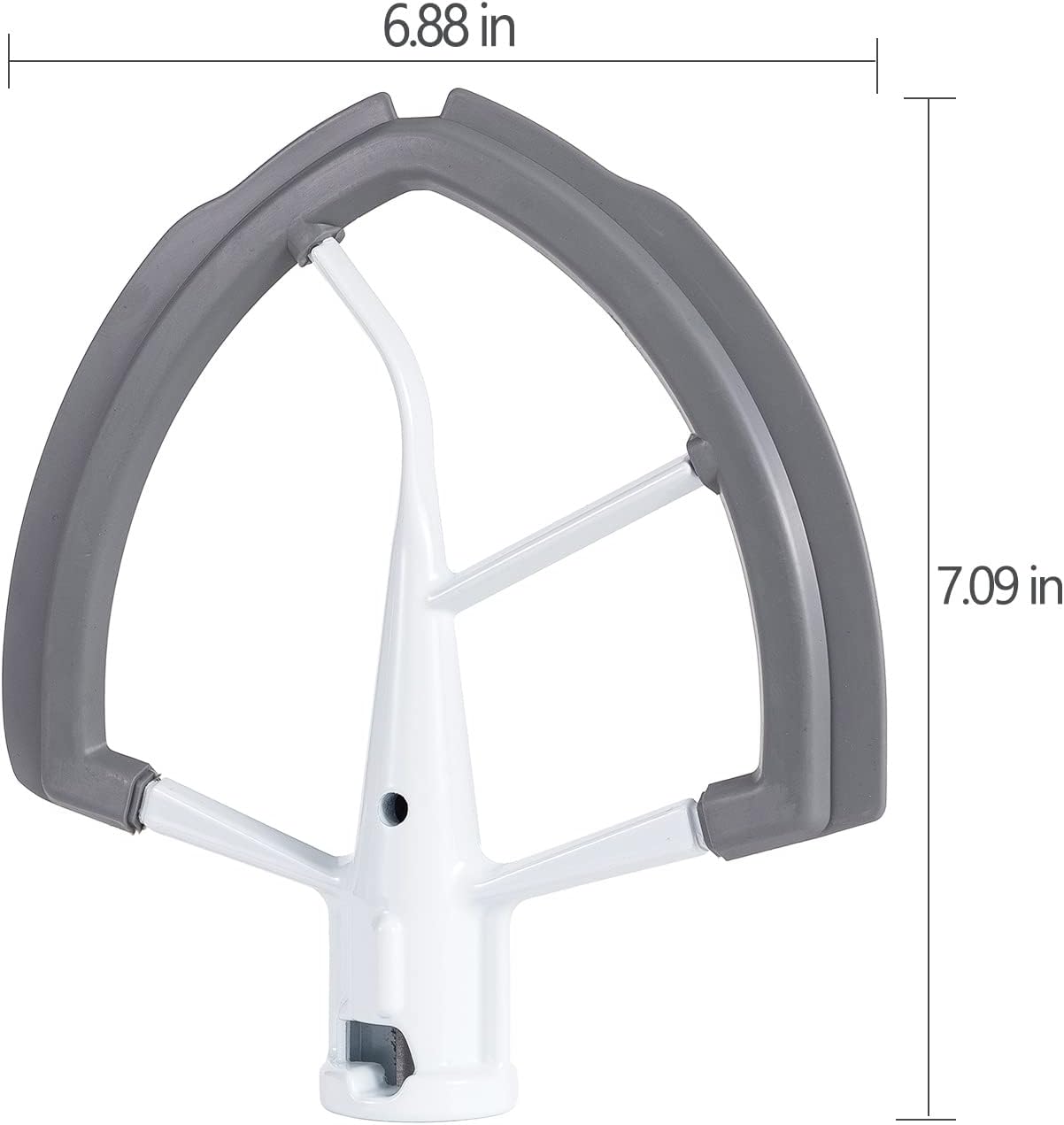 6QT Flat Beater Paddle with Silicone Edge Scraper q7