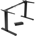 VIVO Black Electric Stand Up Desk Frame with Rear-set Legs, Single Motor Base - Curated Treasures Market