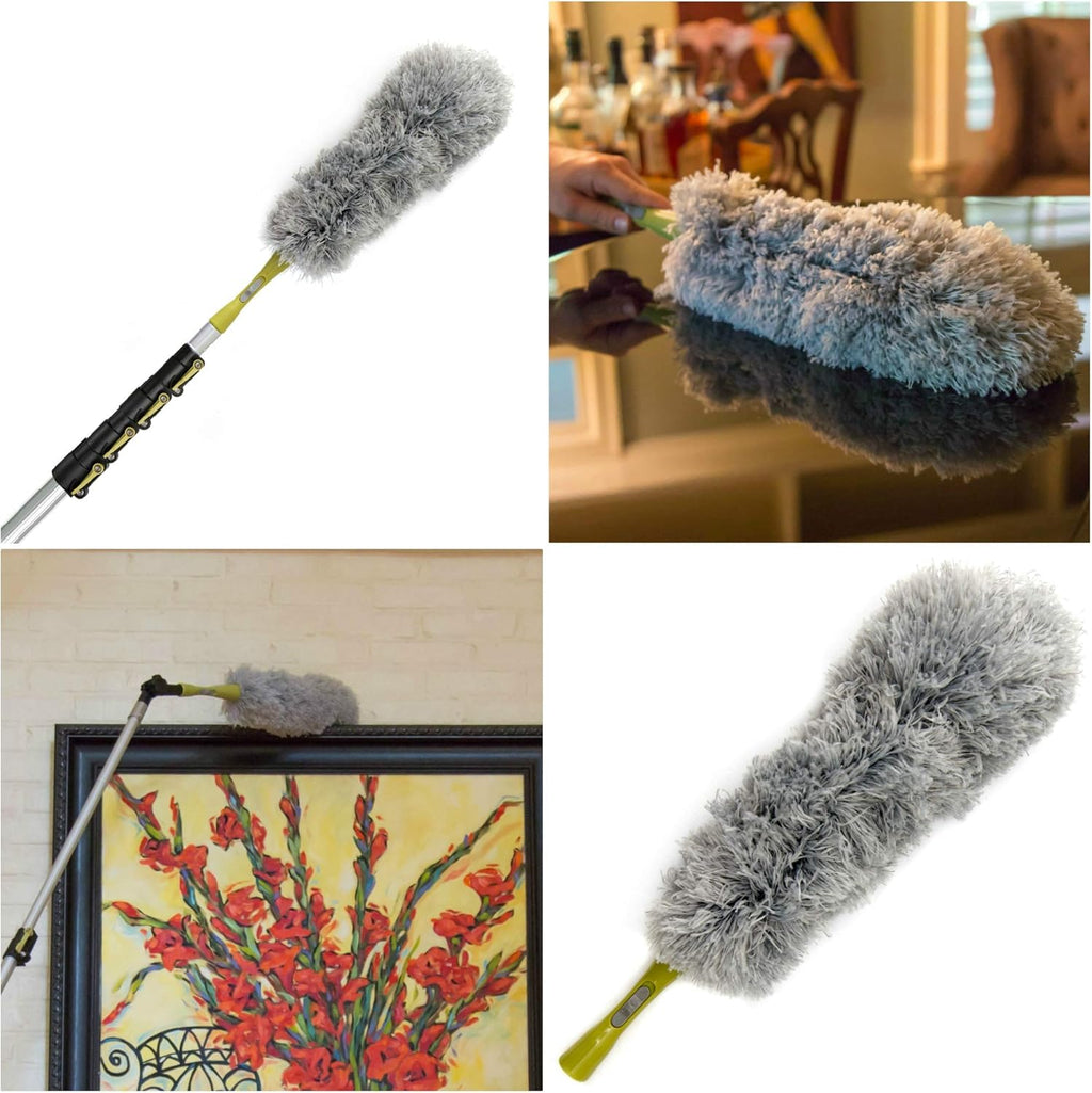 Dusting Kit with Telescopic Pole and Microfiber Duster a7
