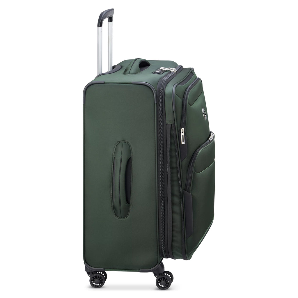 Softside Spinner Luggage 28 Inch Green k7