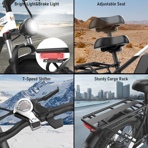 Electric Bike for Adults 48V Fat Tire eBike 7k