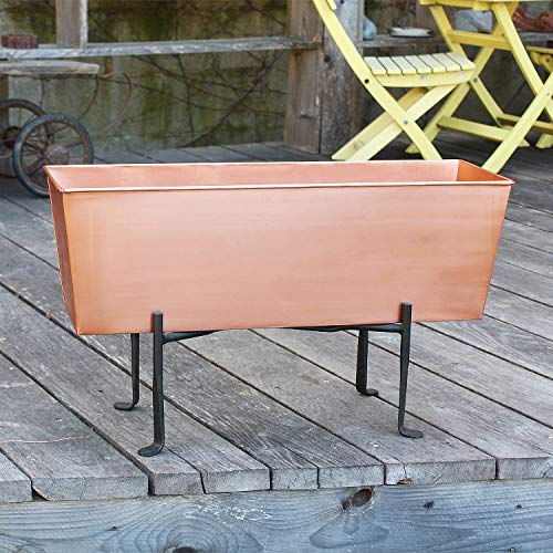 Copper Window Flowerbox Planter Large A7k