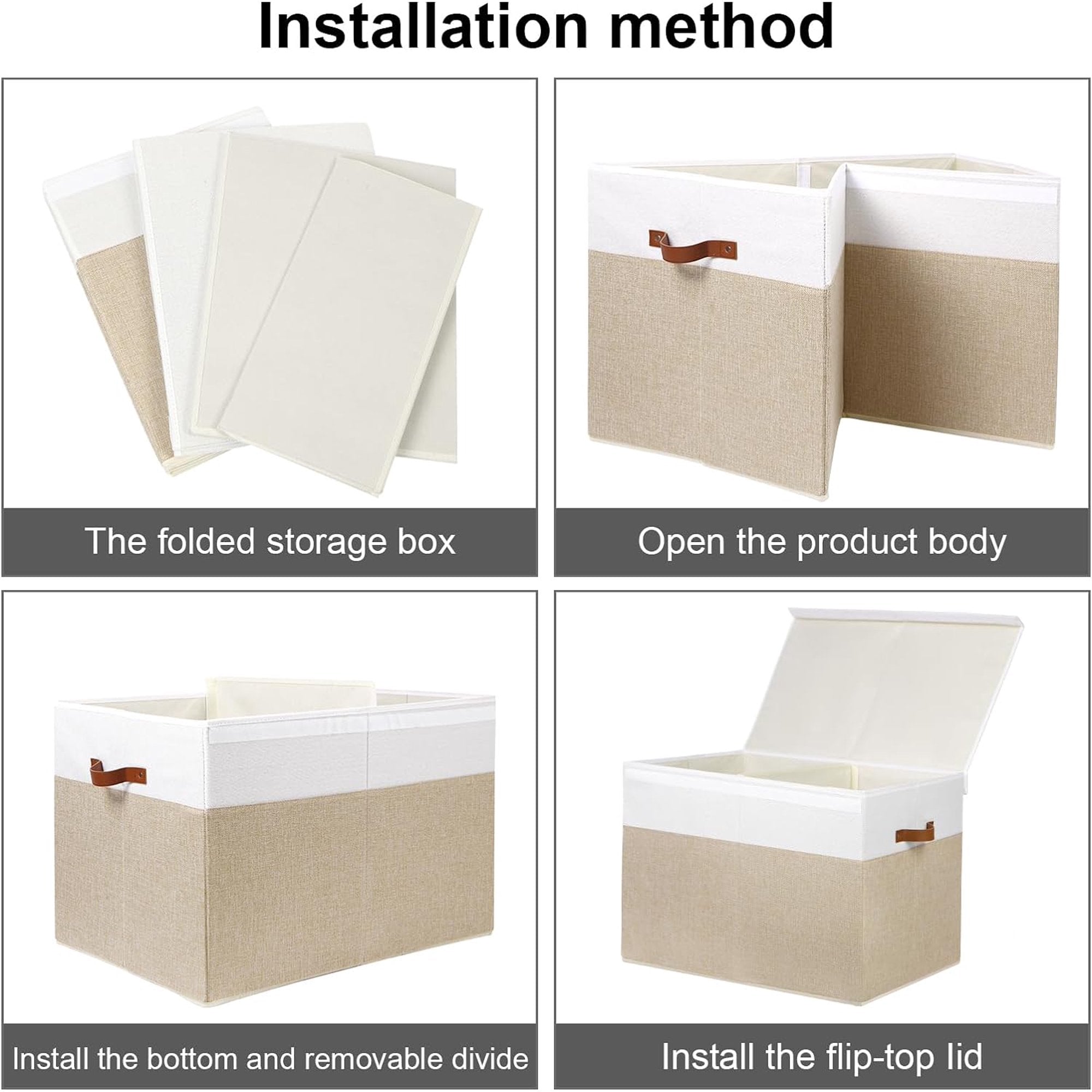 Extra Large Toy Storage Box with Lid and Dividers a7