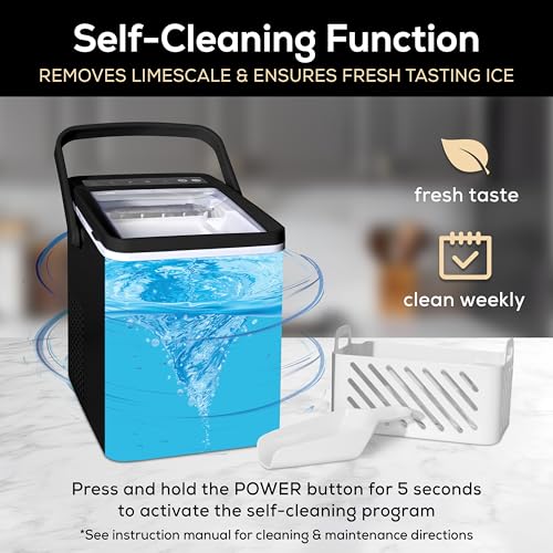 Electric Countertop Ice Maker Machine Portable 33lbs 24h Stainless Steel A7
