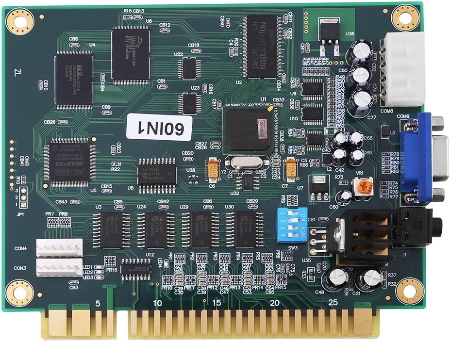 Arcade Game 60 in 1 PCB Board Multi Game Board with VGA/CGA Output for Table Arcade Game Machine