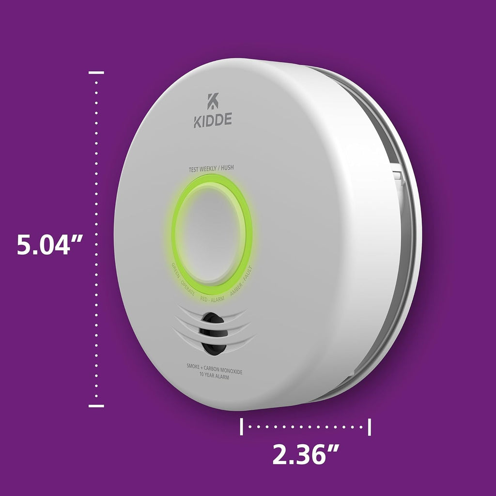 Smoke & CO Detector WiFi Hardwired 2 Pack 7k