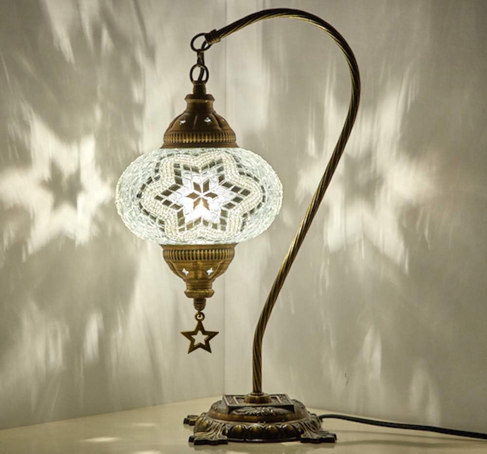 Mosaic Gooseneck Table Lamp Multicolor2 a7